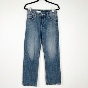 Zara Women's Straight Leg Blue Jeans‎ Sz 2